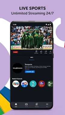 Tamasha: Live Cricket, EPL Schermafbeelding 1