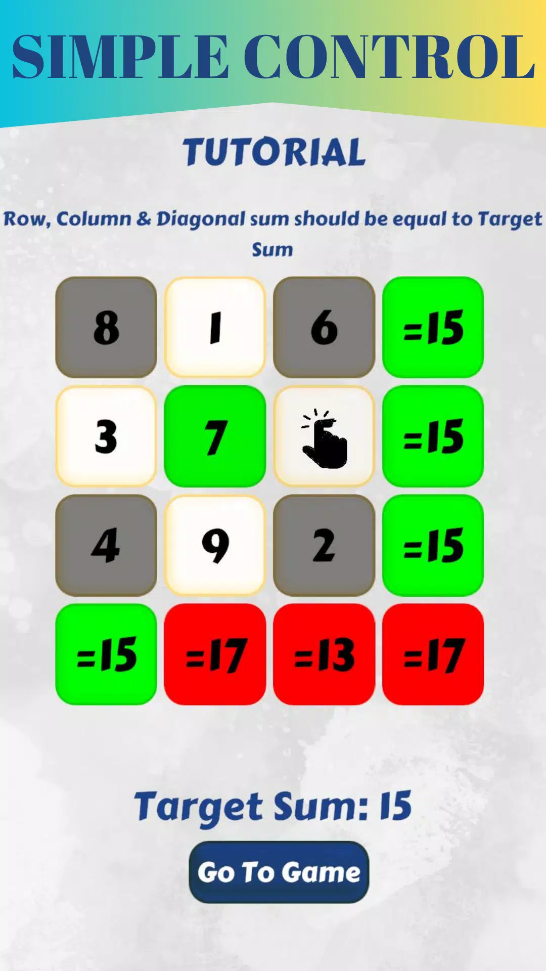 Magic Square game Capture d'écran 2