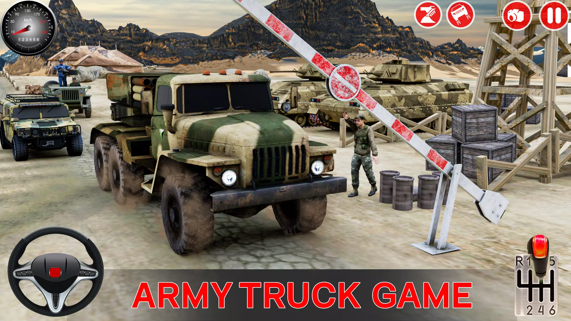 Army Car Games Truck Driving Captura de pantalla 2