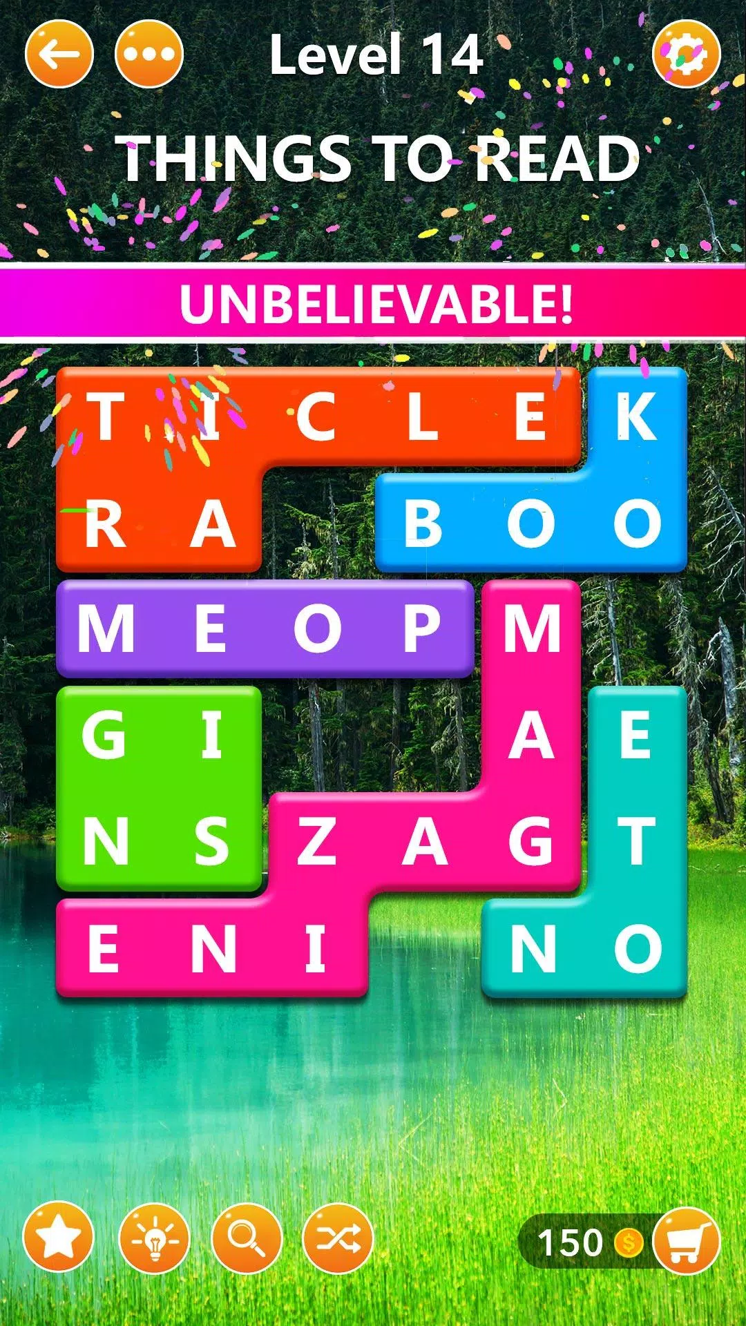 Word Blocks Puzzle - Offline-W Screenshot 2