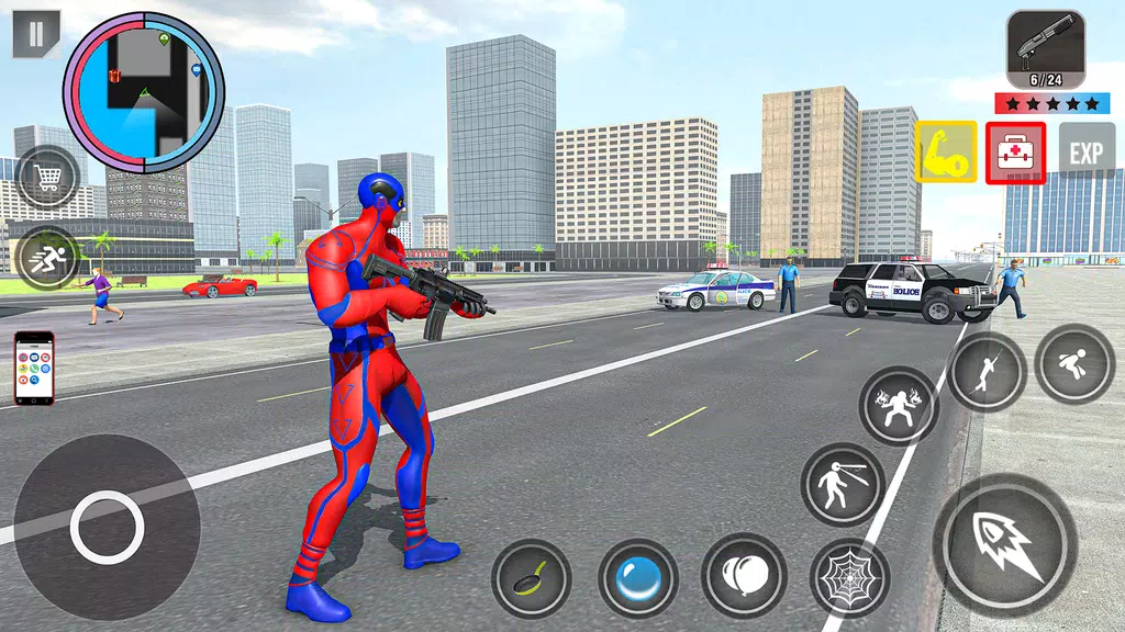 Spider Rope Action Game Screenshot 2