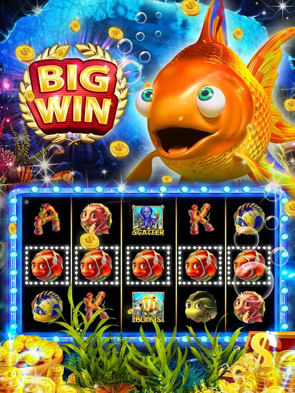 Goldfish Slots: Free Golden Casino Slot Machines Captura de tela 1