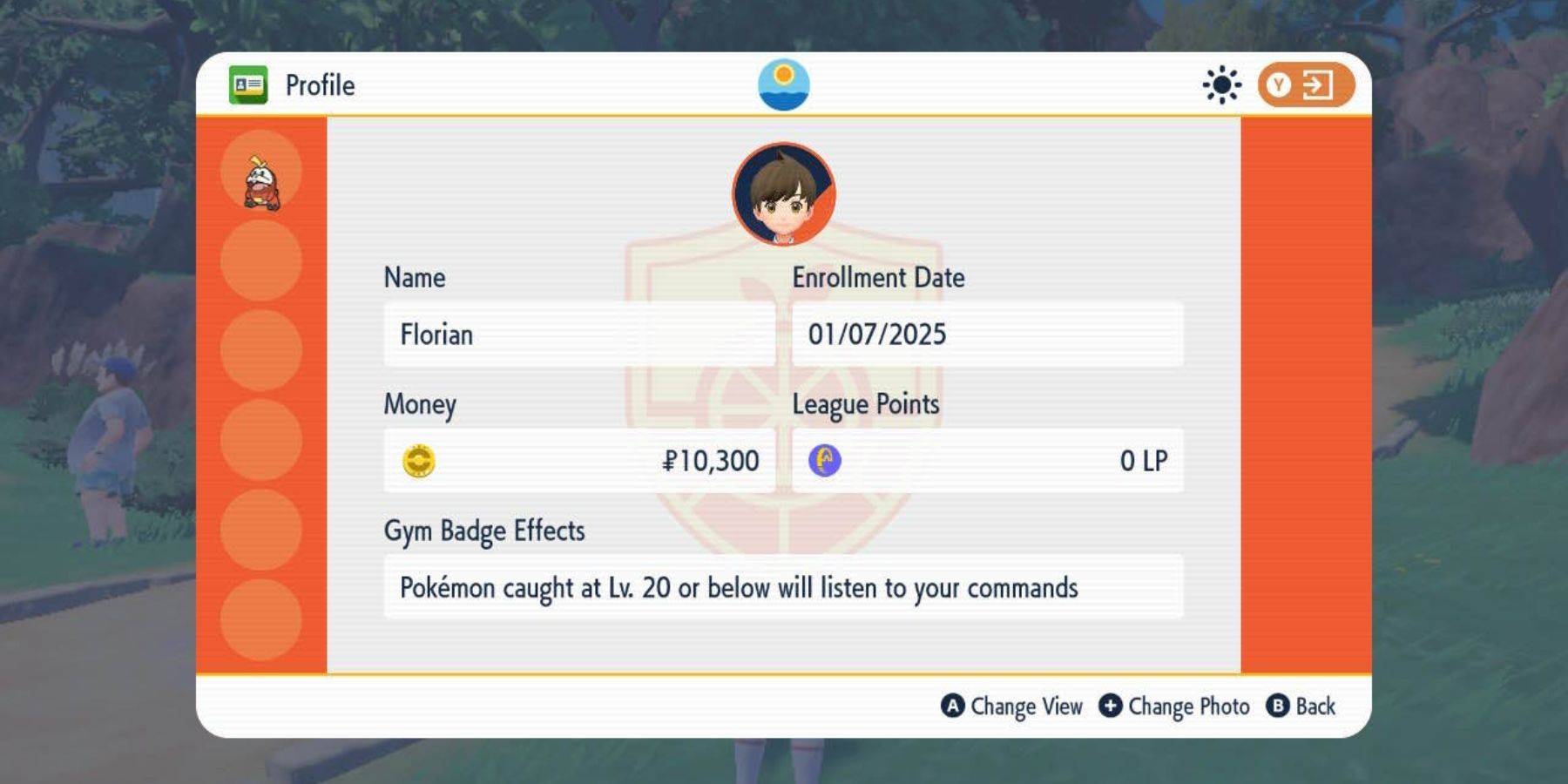 Trainer Card Screenshot