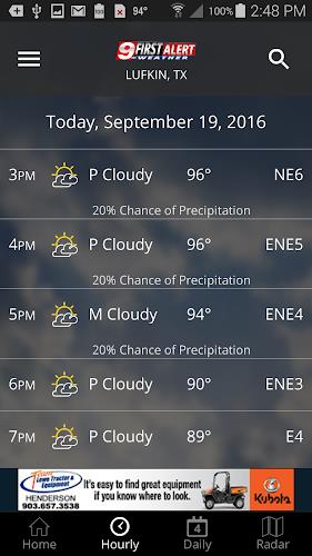 KTRE 9 First Alert Weather स्क्रीनशॉट 2