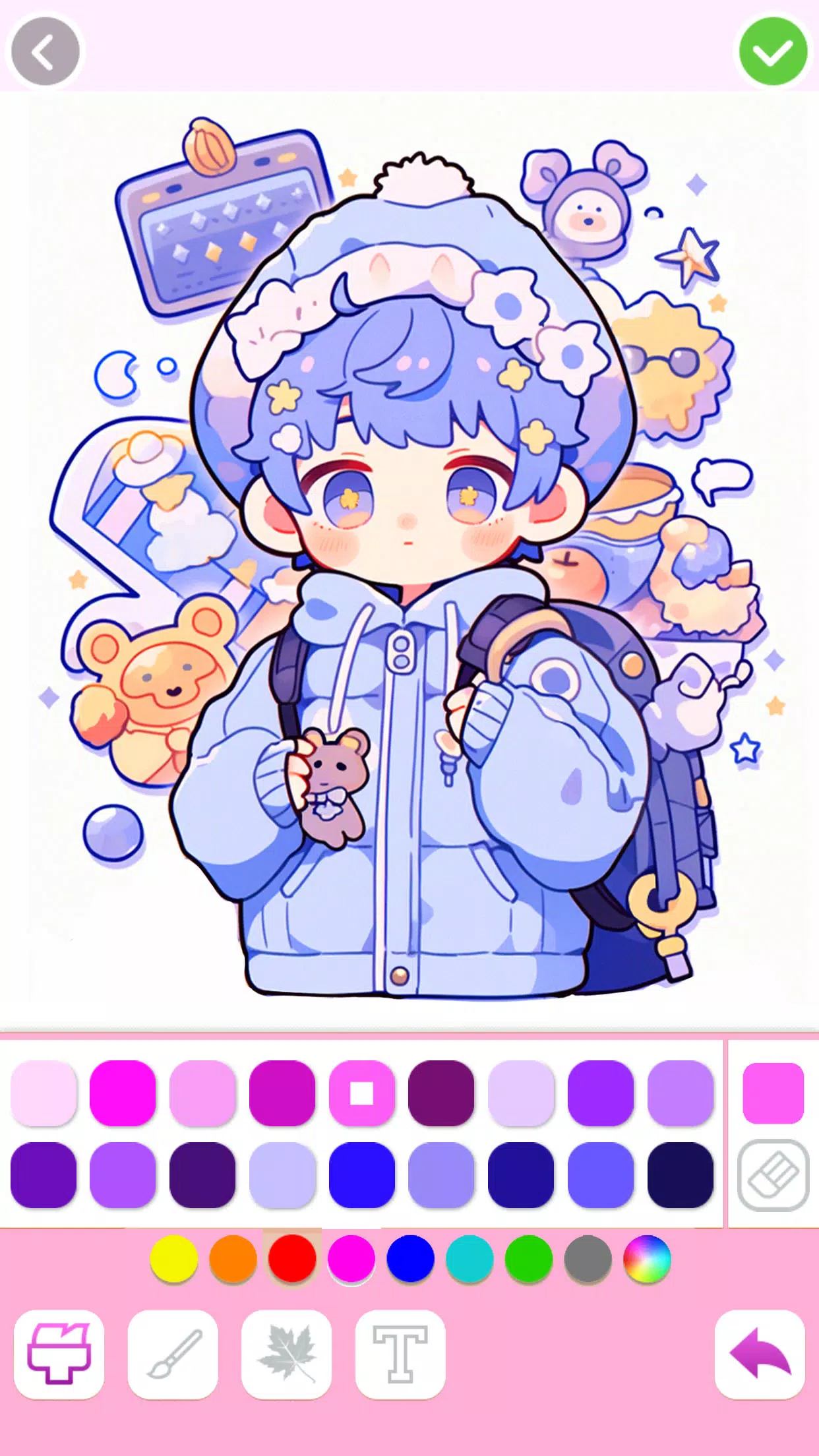 Cute Drawing : Anime Color Fan Скриншот 2