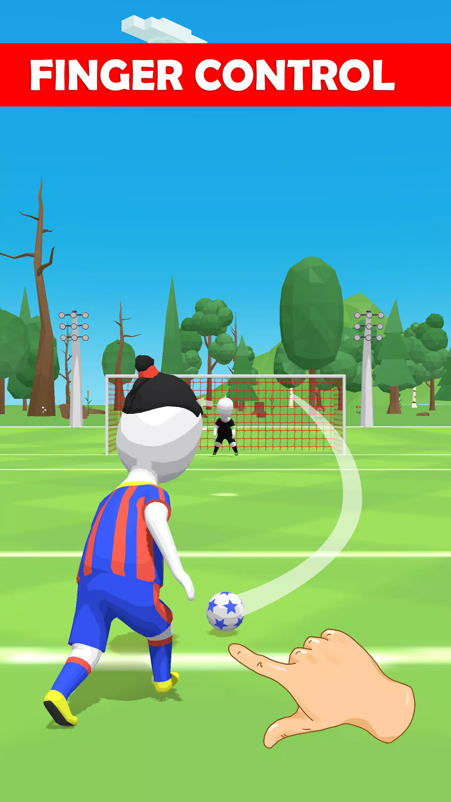 Stickman Freekick Capture d'écran 1