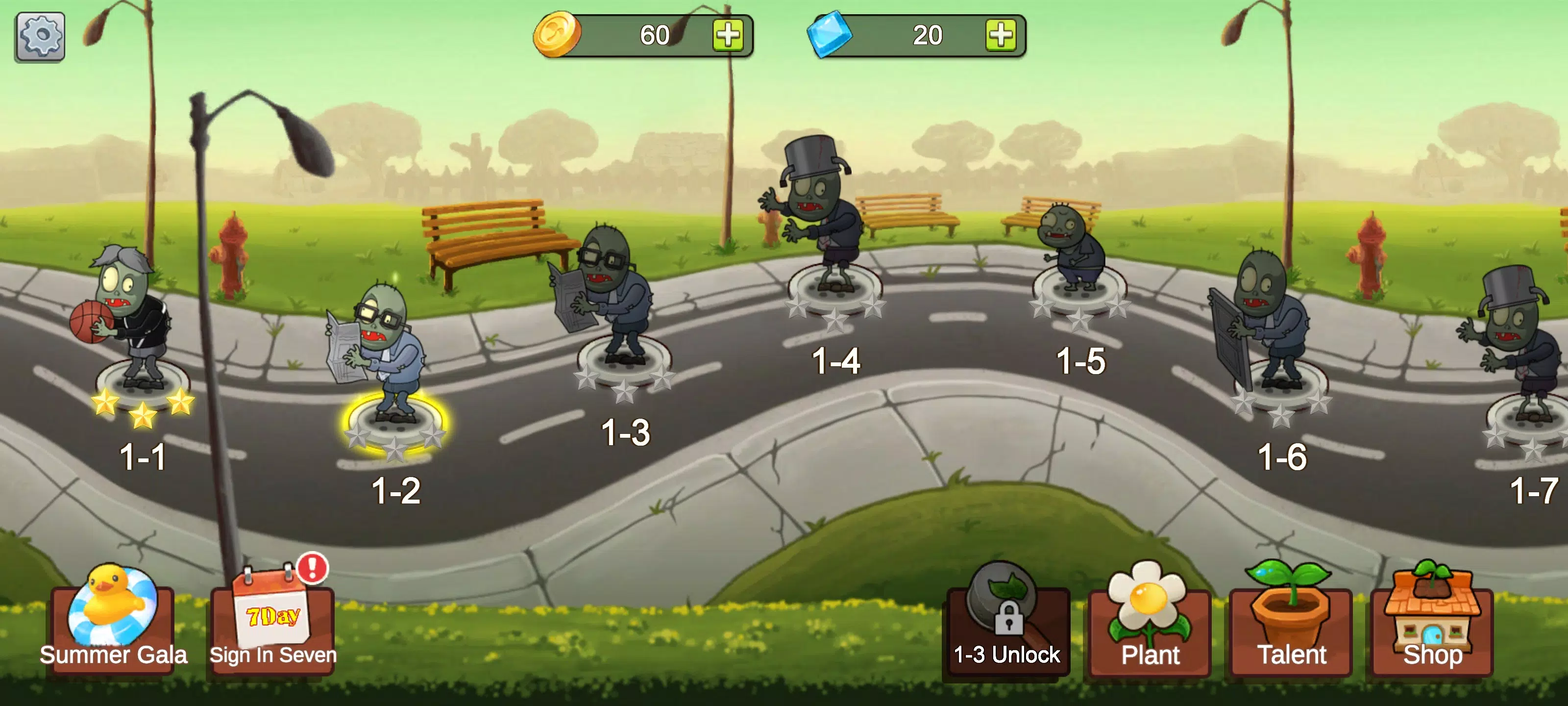 Merge Plants – Defense Zombies Скриншот 1