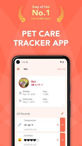 Pet Care Tracker - PetNote Schermafbeelding 1