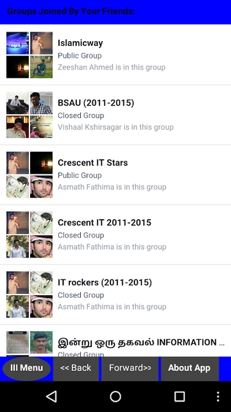 Friends Group Finder Zrzut ekranu 1