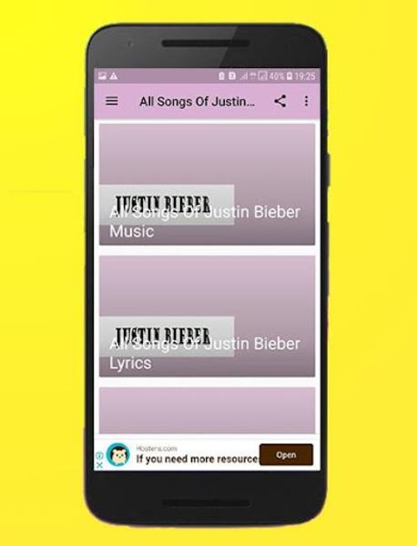 All Songs Of Justin Bieber Offline Ekran Görüntüsü 3