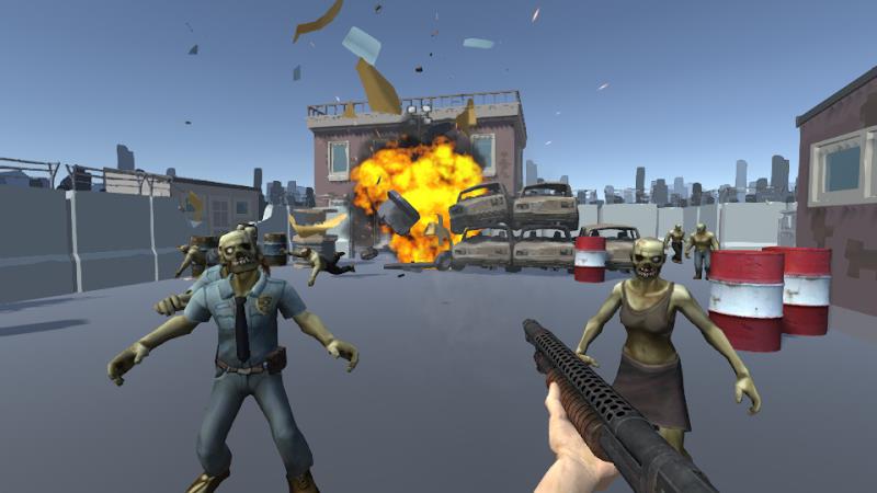 Zombie Shooting 3D Offline Schermafbeelding 2