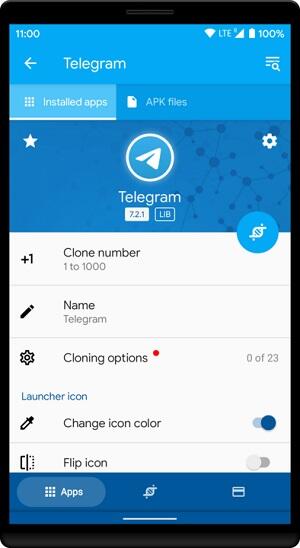 App Cloner mod apk premium ontgrendeld