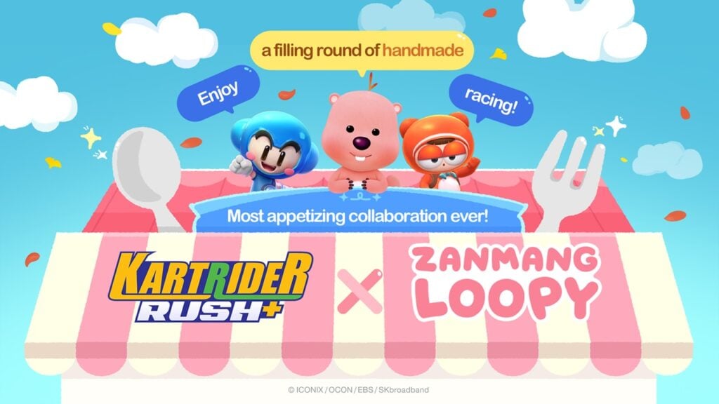 Kartrider Rush+和Zanmang Loopoph啟動與新卡丁車的激動人心合作，45個項目