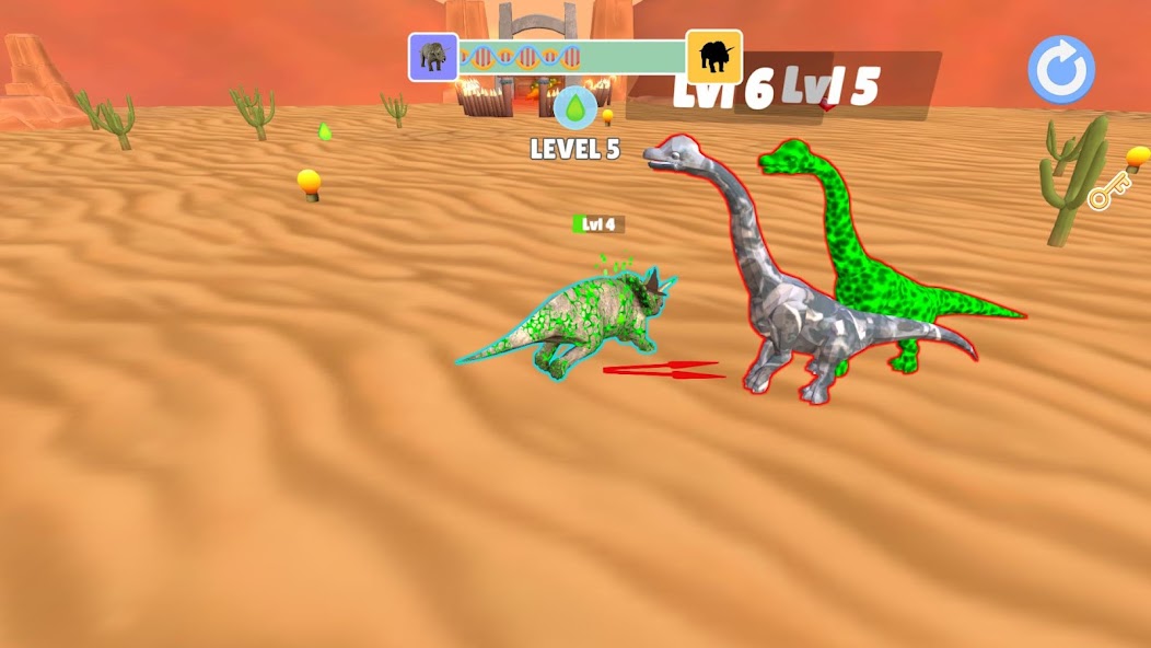 Dino Evolution - Rise & Fight Mod Ảnh chụp màn hình 2