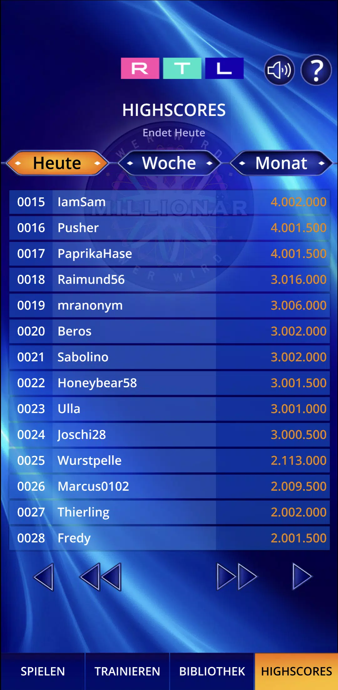 Wer wird Millionär? Training應用截圖第4張