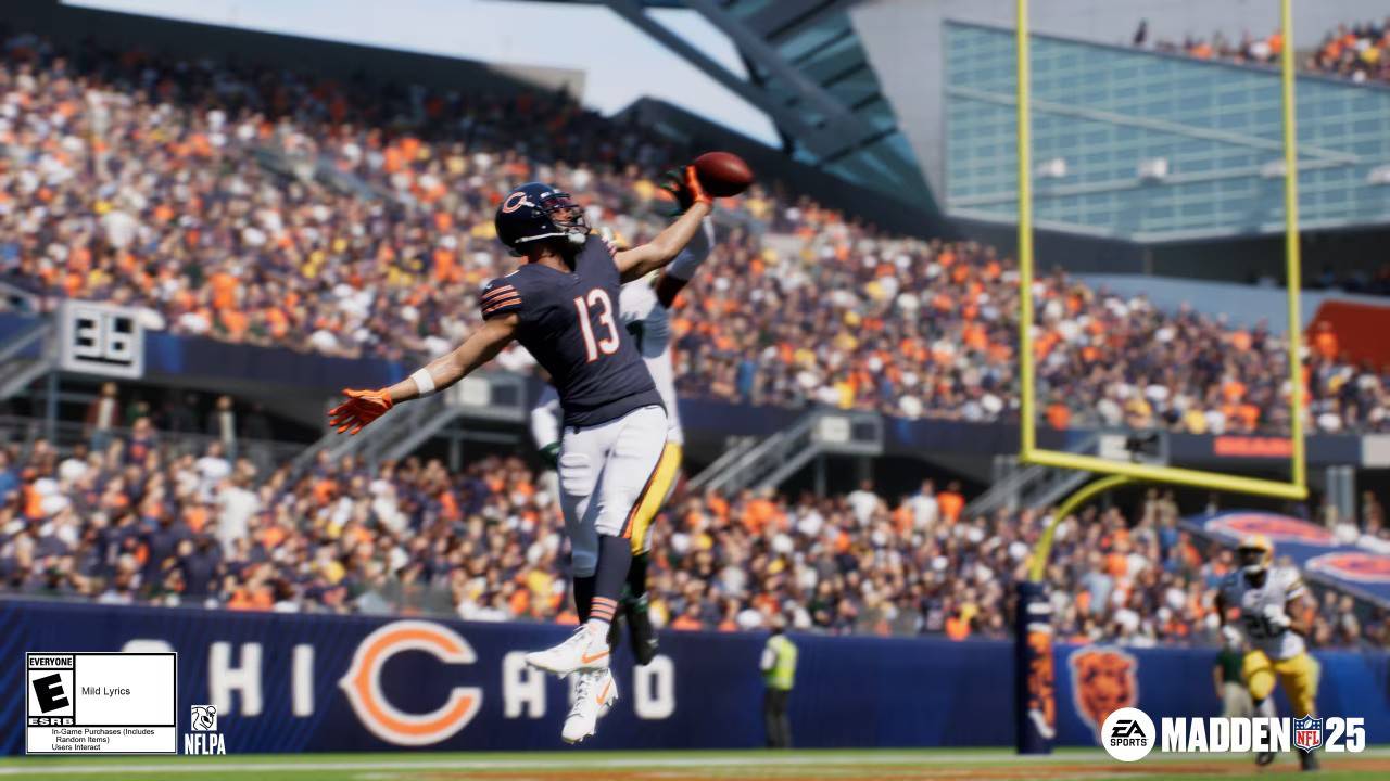 2025年NFL自由球員和交易球員的Madden 25評級顯示