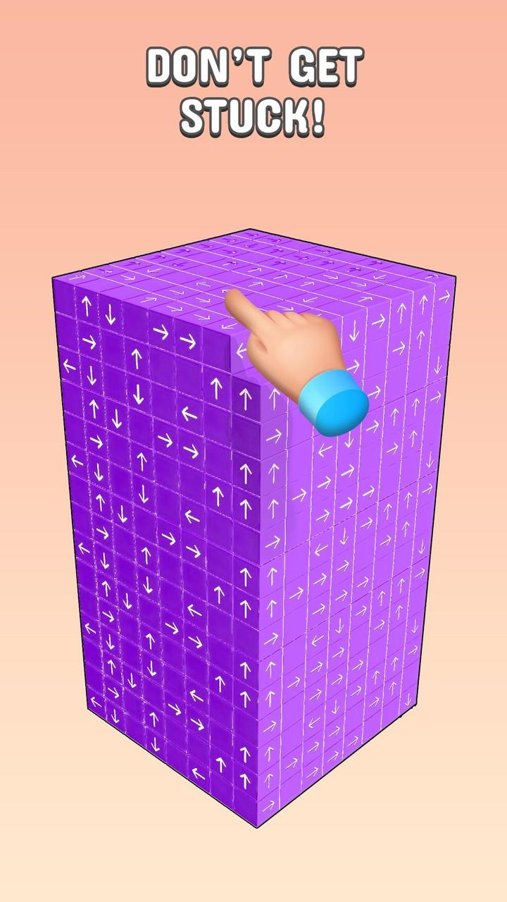 Tap to Unblock 3d Cube Away ဖန်သားပြင်ဓာတ်ပုံ 2