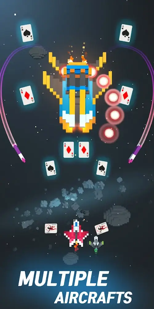 Sky Wings:Pixel-Kampfschiff 3D Screenshot 4