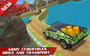 Offroad US Army Truck Driving Schermafbeelding 1