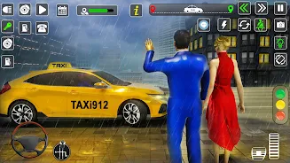 Taxi Driver Cab Car Driving 3D Zrzut ekranu 2