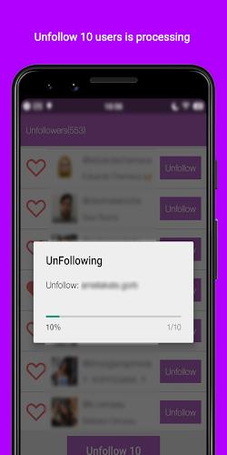 Unfollowers  &  Followers ภาพหน้าจอ 4