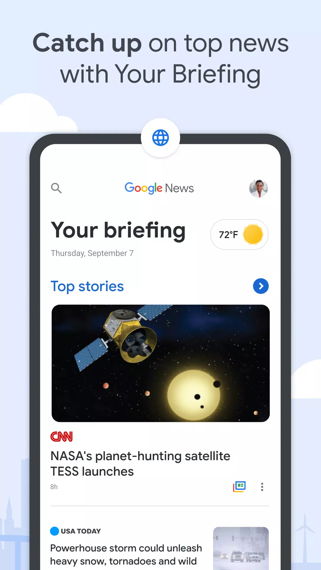 Google News ဖန်သားပြင်ဓာတ်ပုံ 1