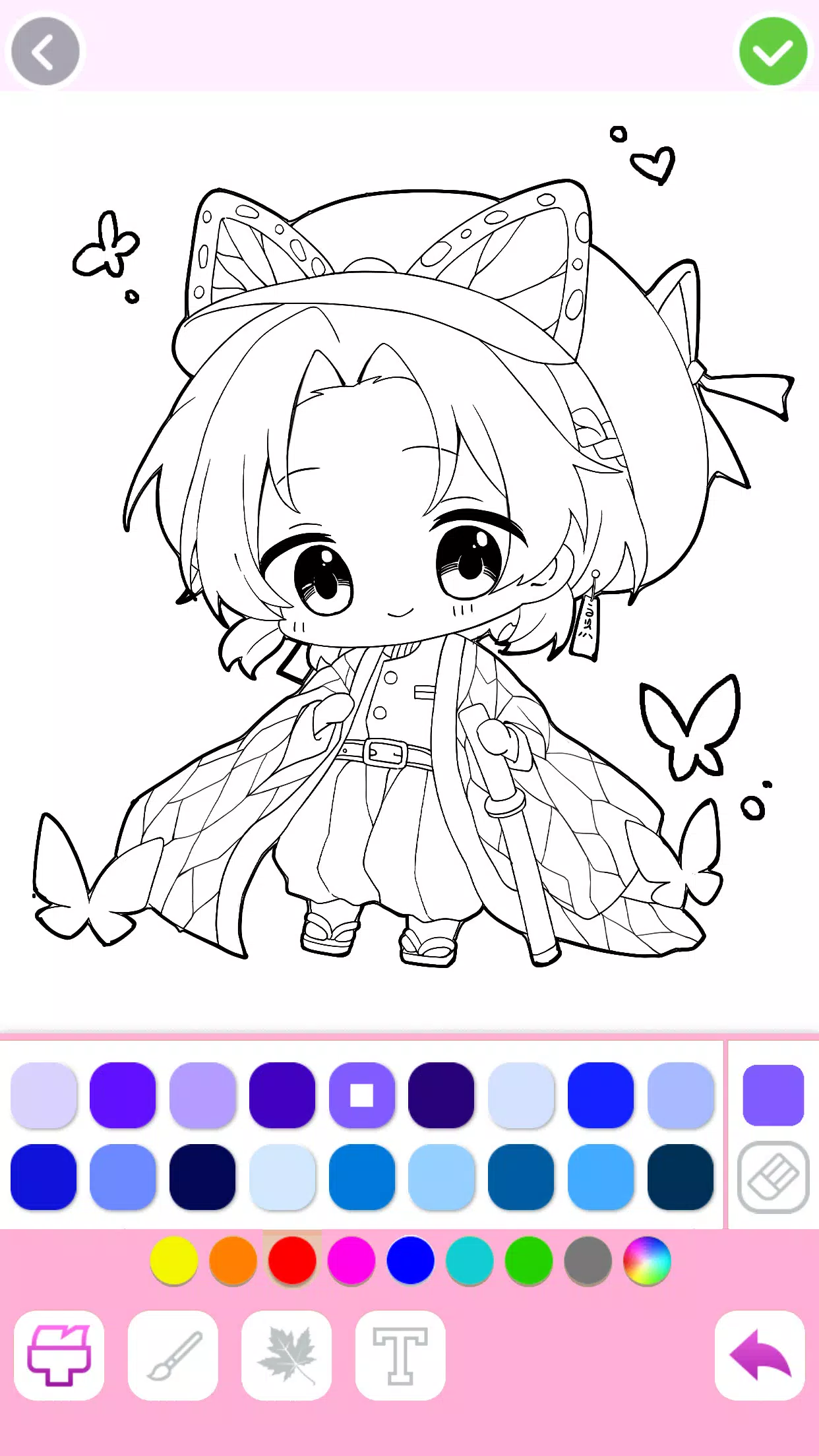 Cute Drawing : Anime Color Fan Скриншот 1
