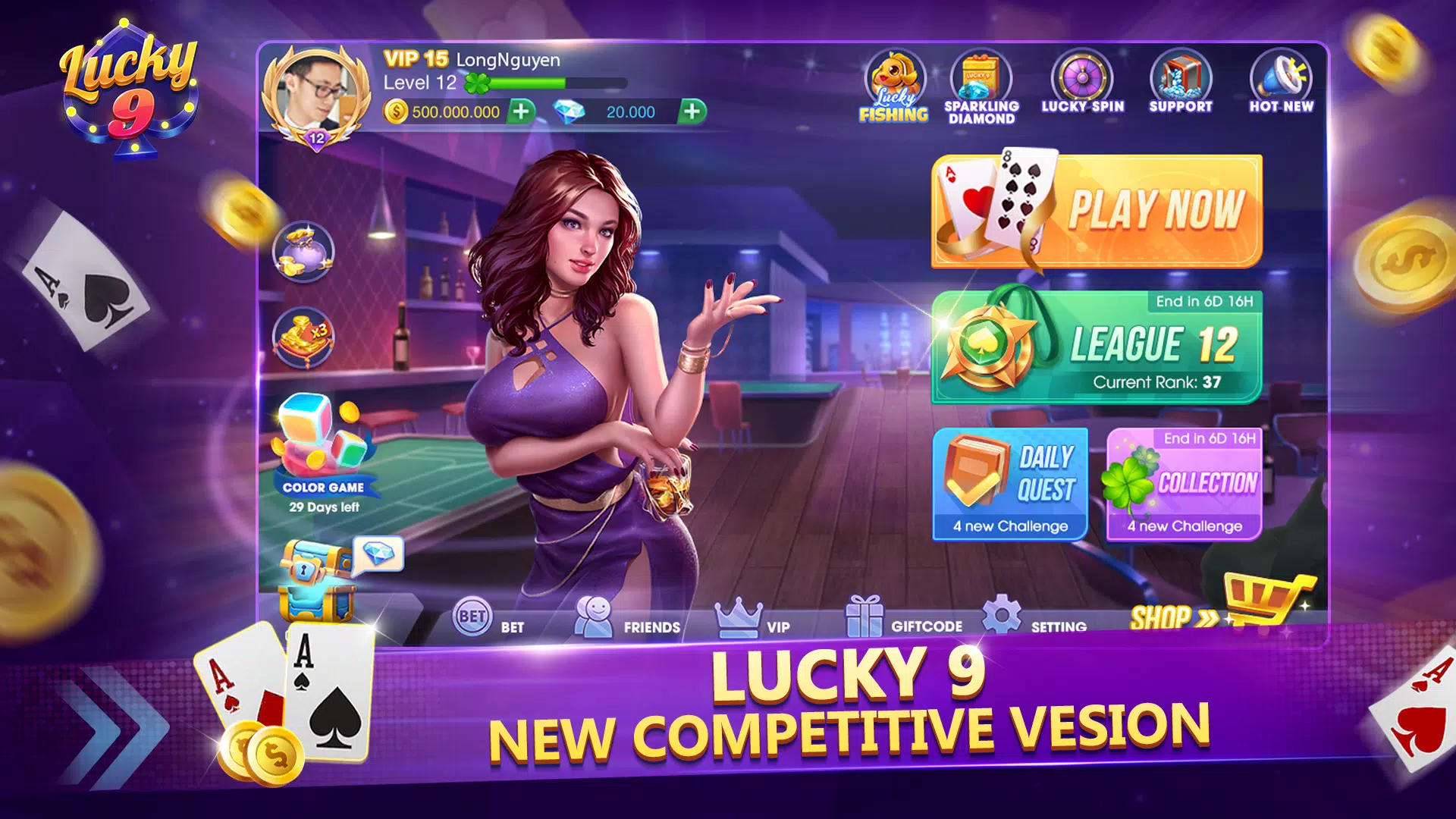 Lucky 9 Ảnh chụp màn hình 1