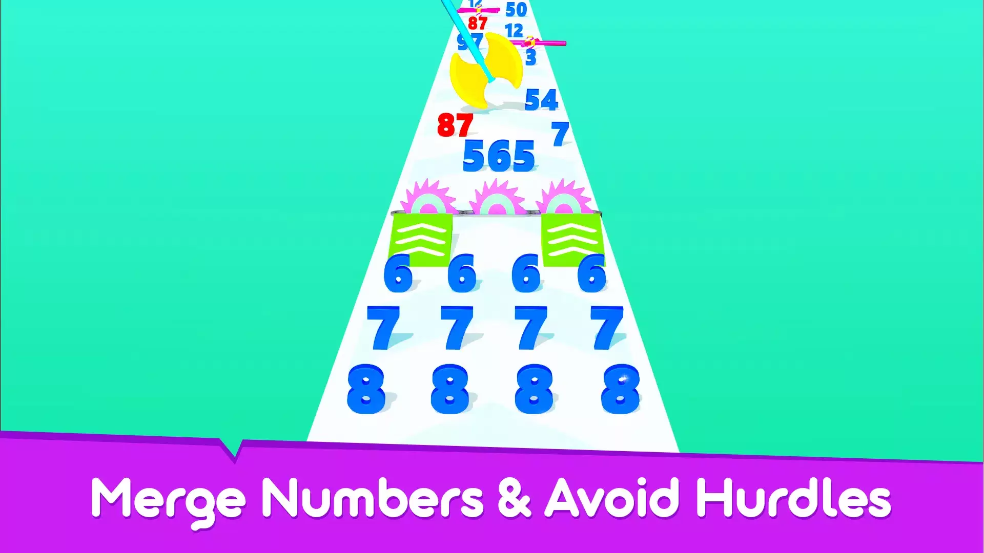 Run & Merge Numbers Game Schermafbeelding 2