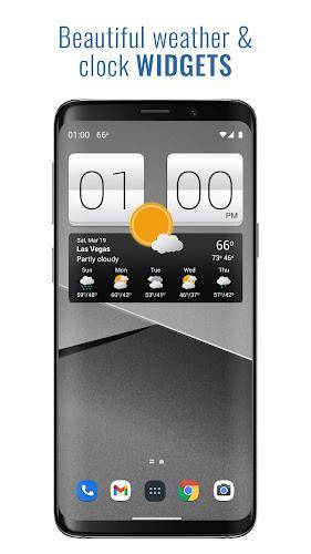 Sense V2 Flip Clock & Weather Schermafbeelding 1