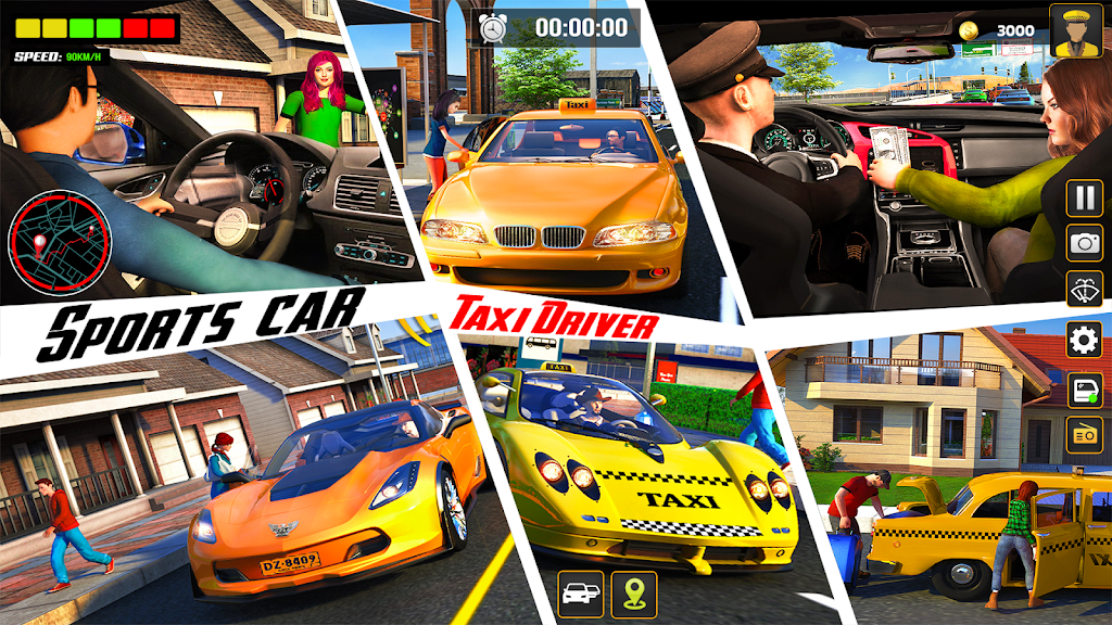 City Cab Driver Car Taxi Games ภาพหน้าจอ 3