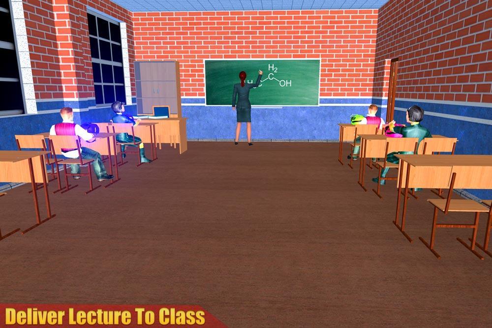 Virtual High School Teacher 3D Скриншот 3