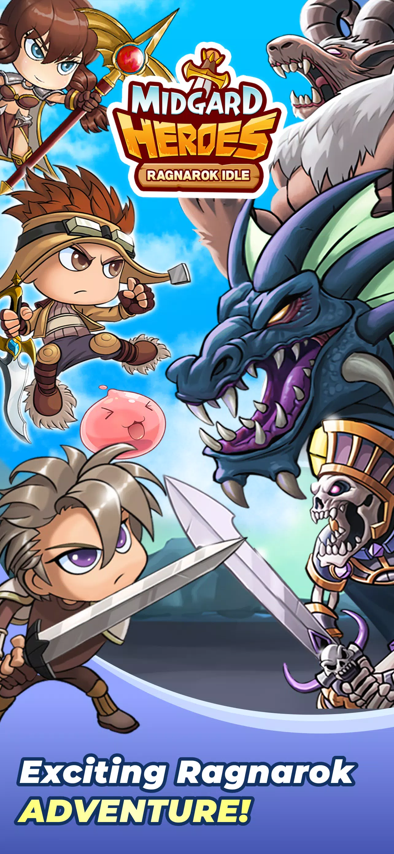 Midgard Heroes: Ragnarok Idle Captura de pantalla 1