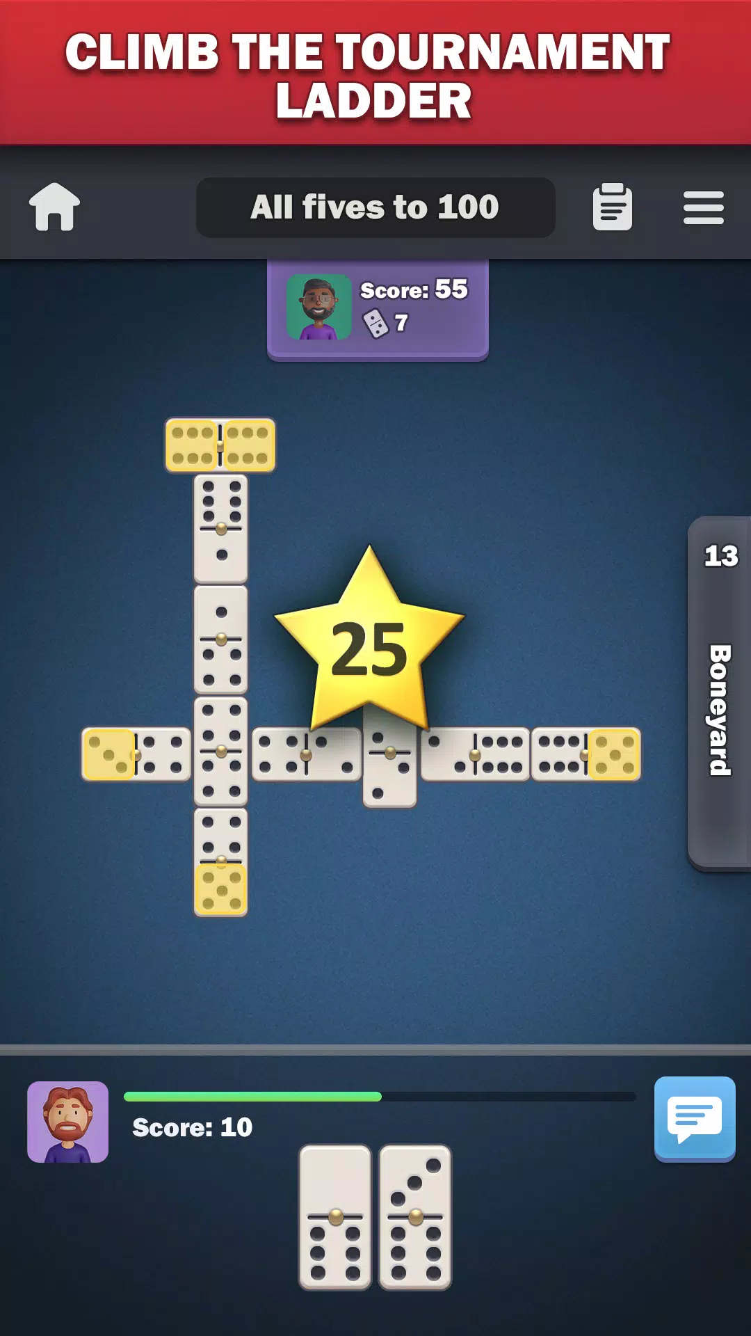 Schermata Dominoes online - play Domino! 3