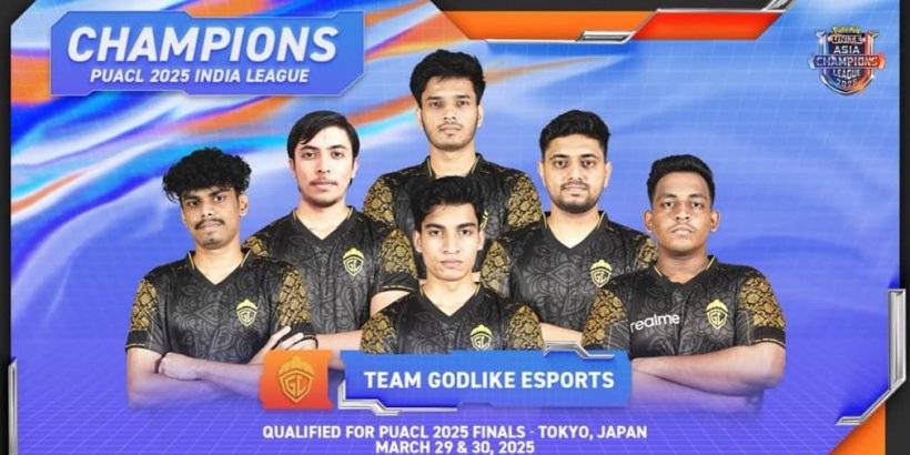 PokémonUnite即將舉行的電子競技決賽與Godlike Esports獲勝，代表印度