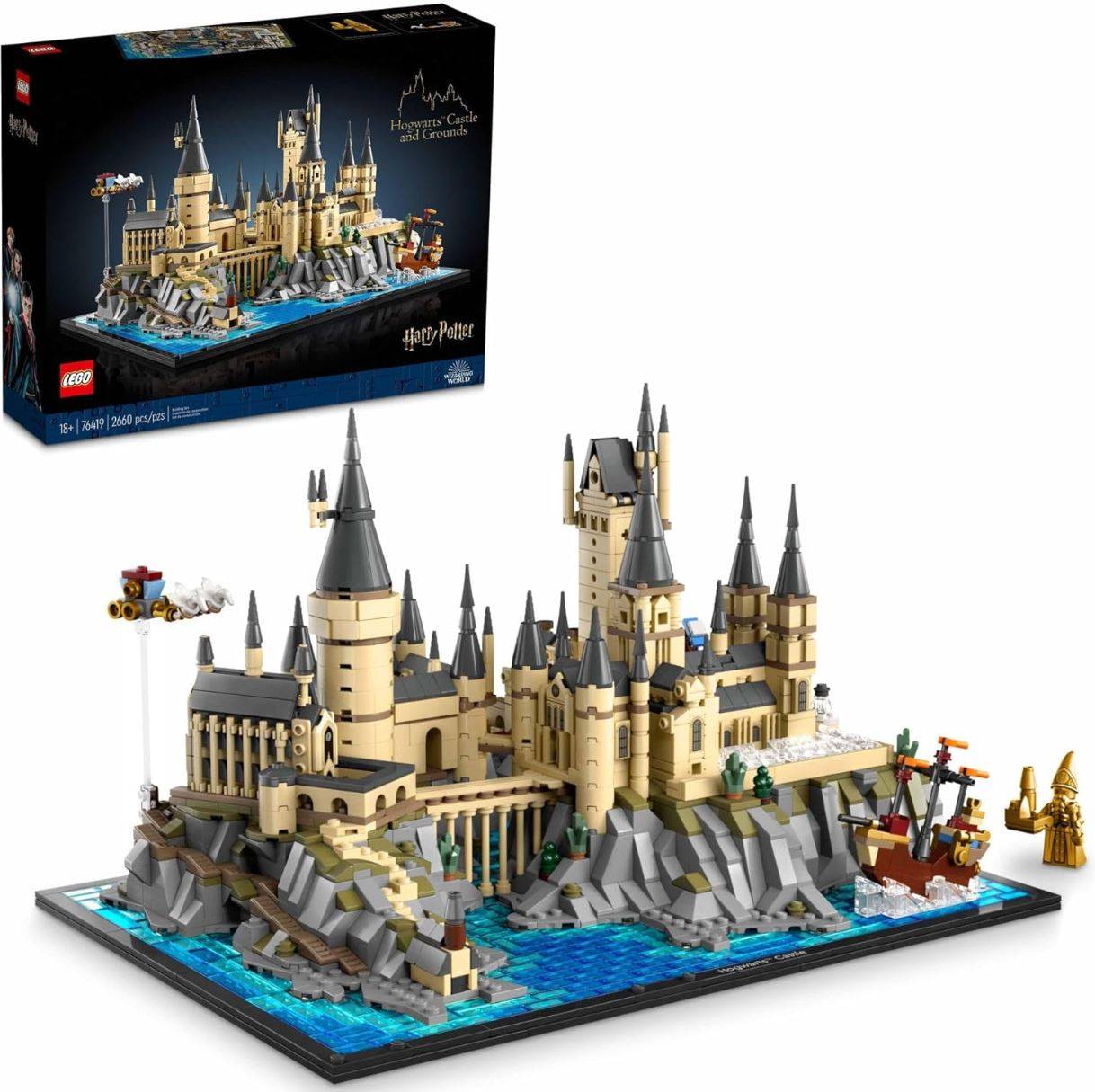 Lego Hogwarts城堡和亞馬遜上低價的地面