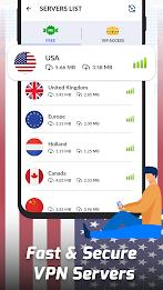 USA VPN: Unlimited Fast VPN Ekran Görüntüsü 2