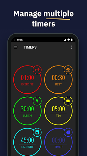 MultiTimer: Multiple timers ဖန်သားပြင်ဓာတ်ပုံ 1