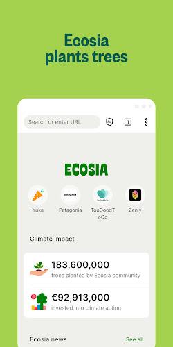 Ecosia: Busca, planta árboles. Captura de pantalla 2