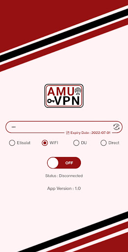 Schermata Amu VPN 2