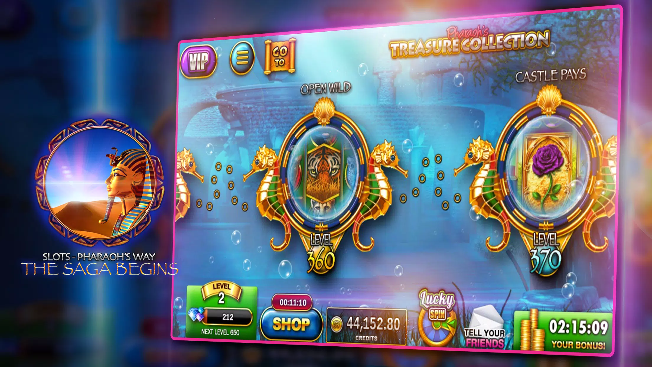 Slots - Pharaoh's Way Casino Schermafbeelding 2