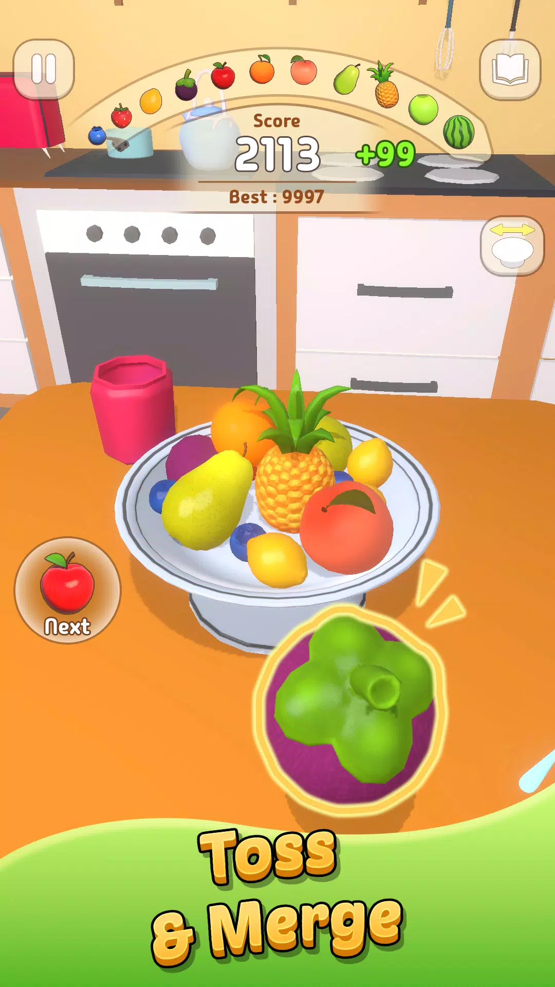 Toss and Merge: Fruit Mount Captura de pantalla 2