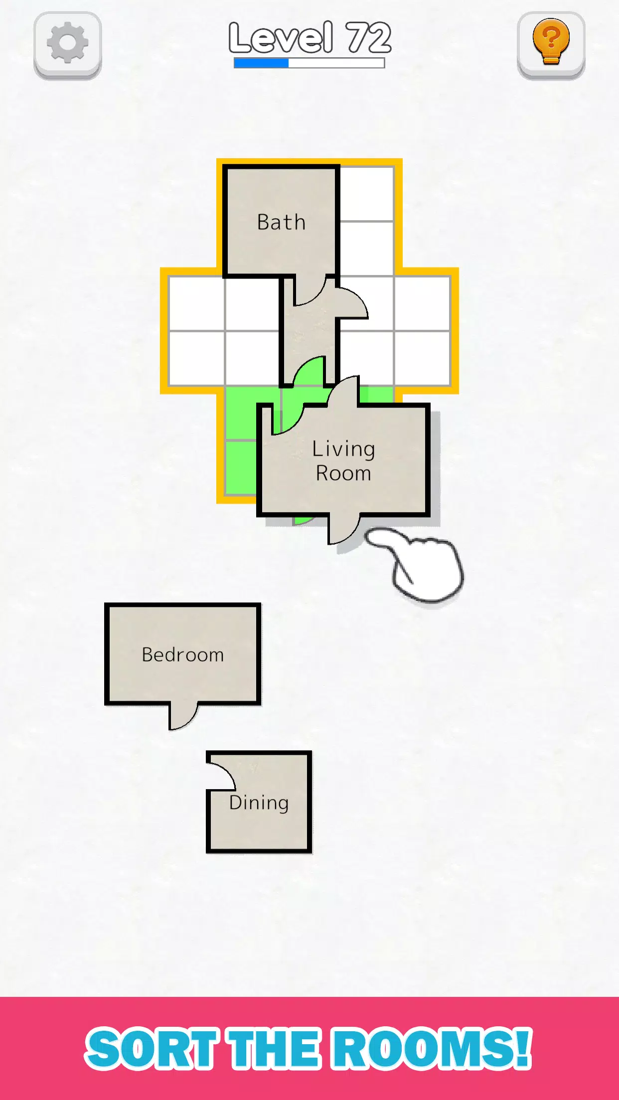 Room Sort - Floor Plan Game 스크린샷 1