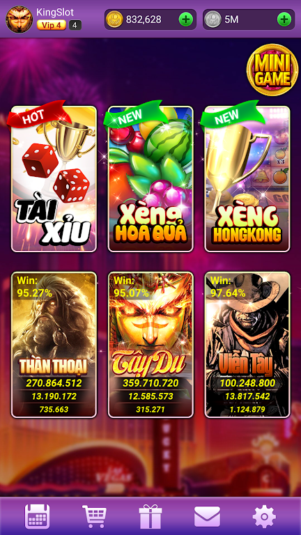 KingSlot - Cổng Game Giải Trí স্ক্রিনশট 1