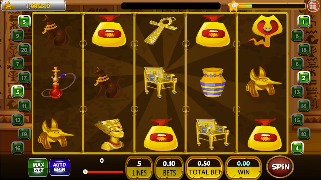 Classic Cleopatra Egypt Slot Machine ♛ Screenshot 3
