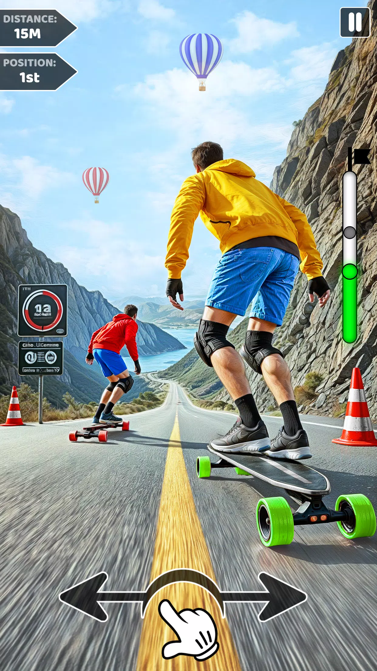 Downhill Skateboarding Game स्क्रीनशॉट 3