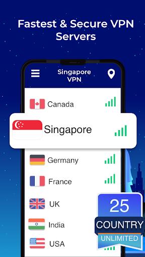 Schermata Singapore VPN - Free, Fast & Secure 2