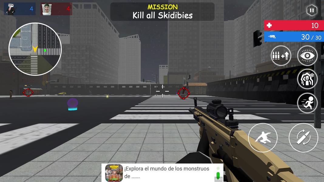 Shoot Skibd Toilet Survival.io Schermafbeelding 3