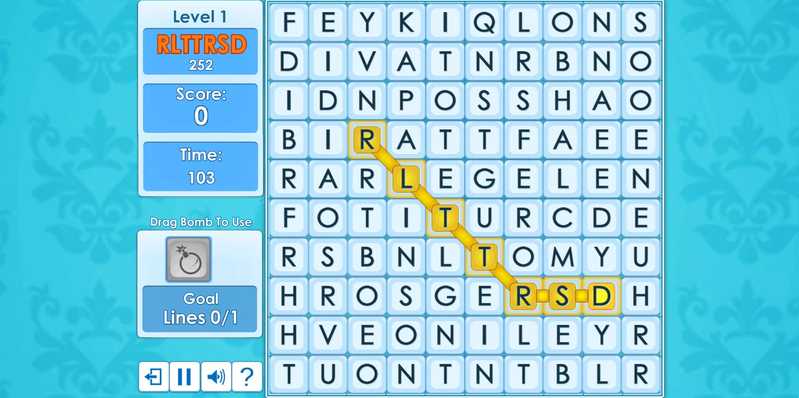 Classic Word Wipe Скриншот 2