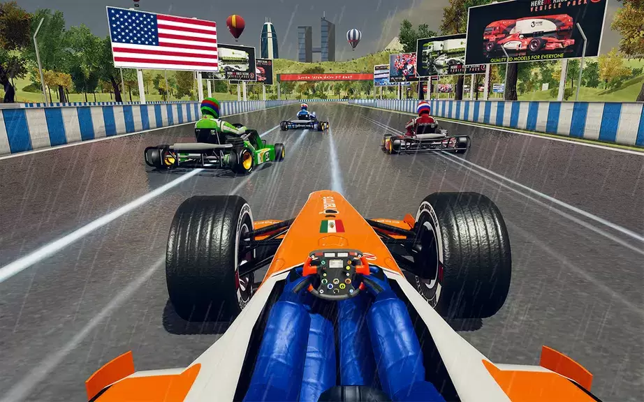 Go Kart Racing Games 3D Stunt Schermafbeelding 2